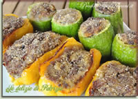 Peperoni e zucchine ripiene